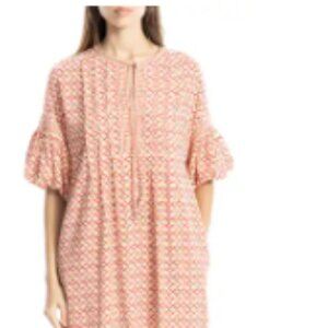 Floral Puff Sleeve Shift Dress